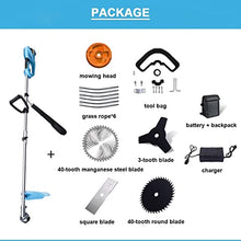 Cordless String Trimmer Household Portable Electric Lawn Mower Multifunctional Garden Trimmer 48V/6Ah 12Ah 20Ah Cordless Weeder 800W Motor Power (Specification: 48V/6A) (48V/6A)
