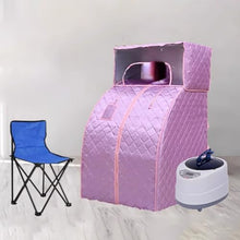 TT-YEL Lightweight Personal Steam Sauna Spa, Foldable Home Spa Sauna Box with 2-Liter Steam Engine, Single Sauna Tent, Fast Heating Suitable for Relaxation,Purple