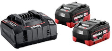 metabo Basic Set of 2 x LiHD 5.5Ah - 685122000 - Battery Pack for Efficient and Fast Charging - Includes 18V Batteries and Charger