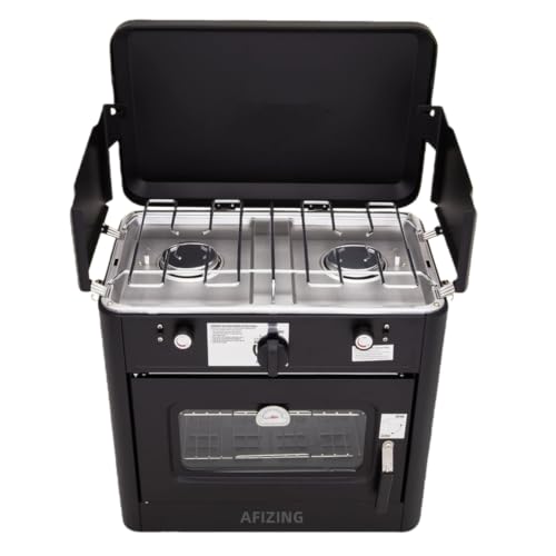 Outdoor Portable Propane Gas Camping Oven 2-Burner Stove