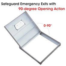ZAQYCM Crawl Space Floor Access Door with Lock and Handle, Recessed Sewer Manhole Cover Yard Patio Garden, Customizable Egress Basement/Window Well Covers Outside(WxL 24x37in)