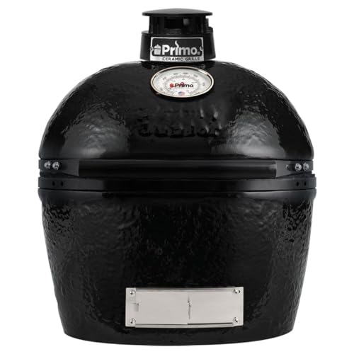 Primo Oval Junior 200 Ceramic Kamado Grill with Stainless Steel Grates - PGCJRH (2021)