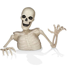 BOO BOX Halloween 48" Groundbreaking Skeleton - Scary Outdoor Halloween Decorations for Porch or Yard