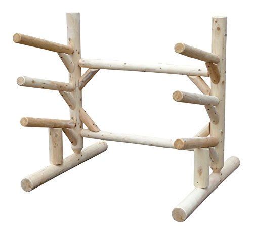 Log Kayak Rack 3 Place 1 Sided SUP Storage Rack Natural