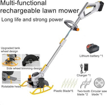 2-in-1 21V Cordless Grass Trimmer with 3 Replaceable Blades