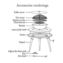 Backyard Patio Garden Fireplace Wood Burning Fire Pit BBQ Grill Firepit Bowl Outdoor Fire Pits Garden with Grill Grate 2 in 1 Fireplace for Bonfire for Camping