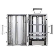 LOGOS Smoker, Forest Smoke Tower, Smoker, Cylindrical Type, 180° Opening/Closing Type, No Heat Source Required, Camping