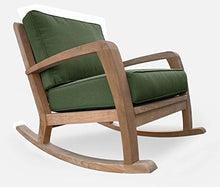 Douglas Nance Somerset Solid Teak Patio Deep Seating Club Rocker Natural
