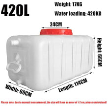 DIROVO Water Tank 25L/50L/110L/150L/200L Thick Plastic Water Storage Container Food Water Grade Plastic Storage Tank for Outdoor Camping Emergency Car Water Tank, Rain Barrels(420L)
