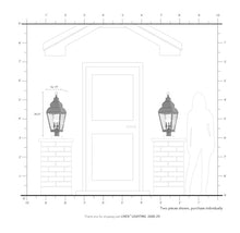 Livex Exeter Collection 2606-01 Transitional Three Light Post-Top Lantern Antique Brass