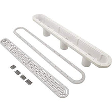 Aquastar 32in. Channel Drain Flat Grate Suction Outlet Cover White 32CDFLV101