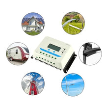 60A 45A 30A 20A 10A PWM Solar Charger Controller 12V 24V 36V 48V Auto Solar Panel Regulator with Backlight LCD(60A (VS6048AU))