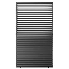 Kaimei Aluminum Shutter Wall Louver Grille for Pergola 1/3 Coverage 13ft Black