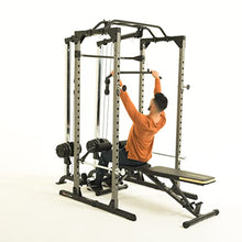 Fitness Reality Cable Cross Over and LAT Pulldown Combo Attachment for Power Cage Grey