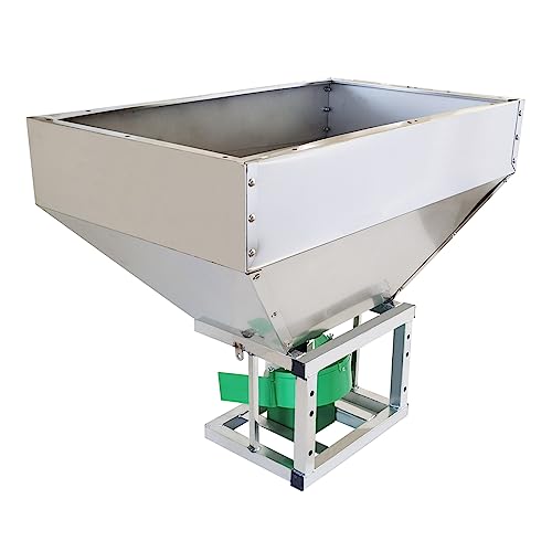 INTSUPERMAI ATV Broadcast Spreader 160L Capacity Stainless Steel Fertilizer Feeder
