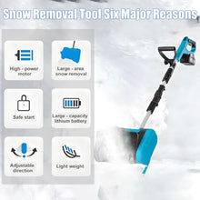 Lightweight Snow Blower –Electric Shovel for Snow Removal, 12.2" Wide ＆ 26ft Throw Electric Snow Plow,for Deeks & Walkway