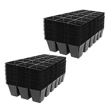 Handy Pantry Black Plastic Garden Tray Inserts - 100 Sheets of 18 Planting