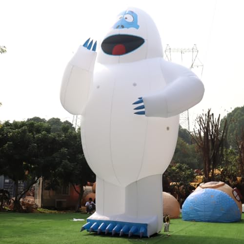 YBZCHLM Christmas Giant Inflatable Abominable Bumble Snowman with LED Lights Outdoor Yard Decoration with Blower 16ft