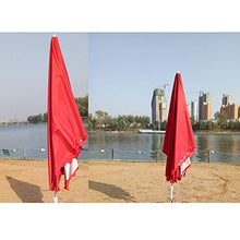 YYBOES Patio Umbrella Outdoor,2.9M Rectangular Market Sunshade Canopy, 8 Rib Patio Outdoor Tilting Umbrella Parasol with Tilt Mechanism Anti- Sun for Beach/Pool/Patio/Outdoor Sh