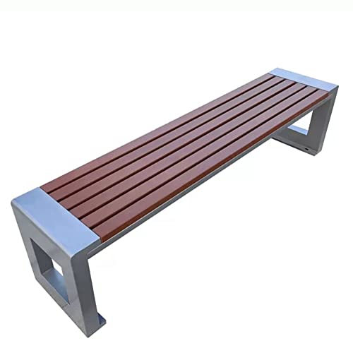 Outdoor Park Backless Bench Patio Seating, Terrace Porch Courtyard Garden Backless Bench, Weatherproof Heavy Bench, 2-6 Seats (Size : 40X45X220CM)