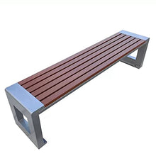 Outdoor Park Backless Bench Patio Seating, Terrace Porch Courtyard Garden Backless Bench, Weatherproof Heavy Bench, 2-6 Seats (Size : 40X45X220CM)