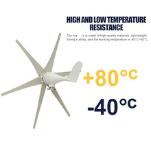HUIZHITENGDA Low Noise 20000W Wind Generator Vertical Axis Wind Turbine 12V-220V Complete System Kit Low Start Wind Speed with MPPT Controller(White),24v