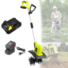 Vdniduir Cordless Tiller Cultivator,Lawn Cultivator,Portable Rotavator, Tilling Width 25cm, Working Depth 22cm, for Lawn, Vegetable