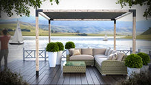 TOJAGRID Pergola Kit with Shade Sail for 4x4 Wood Posts 10x12 Black