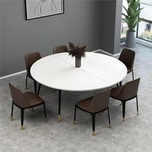 ZDJZMGZ Large 55.1" Foldable Round Table Top - Portable Two-Fold Design, Perfect for Temporary Use, Table Top Replacement, Ideal for Indoor & Outdoor Events, No Legs Included.