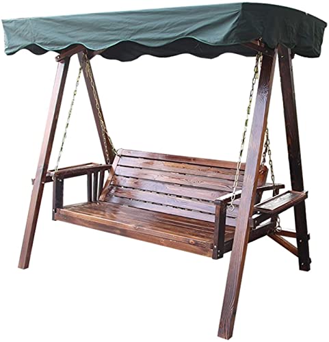 KYTGFH Patio Swing Porch Hang Club Bench Chair,Outdoor Swing Chairs for Adults,Wooden Garden Swing Outdoor Swing Chair Bench Perfect Set for Patio,Garden