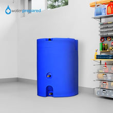 WaterPrepared 160 Gallon Stackable Utility Water Tank, Blue