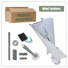 Eastnmythet Magnetic Levitation Wind Turbine 12000W, Vertical Wind Turbine Generator Kit with MPPT Controller, for Home Street Lighting Boat,White-12V