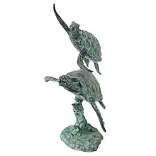 Design Toscano Sea Turtles Bronze Garden Statue Two Tone Bronze & Verdigris