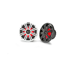 KICKER Premium Marine Gauge-Style Source with (2 Pair) 8" LED Speakers Bundle