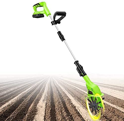 Cordless Rotavator for The Garden, Garden Tiller Rotavators with 4000Mah Rechargeable Battery and Charger, Electric Hand Tiller Hoe Soil Miller Tools