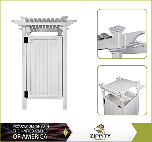 Zippity Outdoor Products ZP19009 Hampton Outdoor Shower Enclosure White