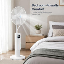 WAMJ AQDY Misting Fan with 0.53 Gal Tank, Remote, 85W, 3 Speeds and Timer
