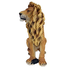 Design Toscano King of Beasts Lion Indoor/Outdoor Garden Statue, 13 Inches Wide, 21 Inches Deep, 27 Inches High, Handcast Polyresin, Full Color Finish