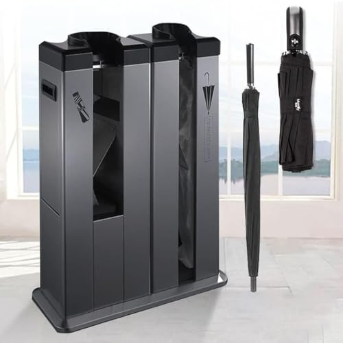 ZYUIOTHJK Wet Umbrella Bag Wrapper Stand, Umbrella Automatic Packing Machine/Umbrella Racks, Automatic Wet Umbrella Wrapper(Black)