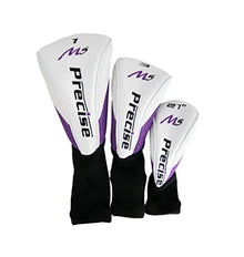 PRECISE Ladies Golf Clubs Set Titanium Driver Fairway Hybrid Irons Putter Bag Purple