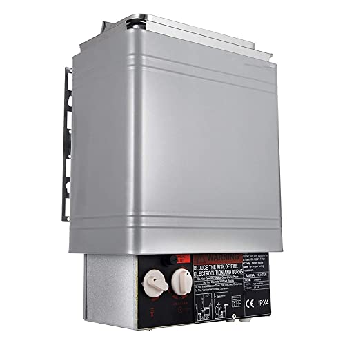 TPMCOS Dry Home Electric Sauna Heater 110V 2kW with Internal Controller for 70ft³ Hotel Shower Bathroom Sauna Room