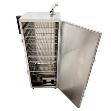 EQCOTWEA Commercial Electric Smoker Digital Vertical BBQ Meat Smoker Oven with Side Wood Chip Loader, 9 Detachable Racks, 1KW Power, Auto Shut-off & Thermostat Control for Restaurant/Home Use 110V