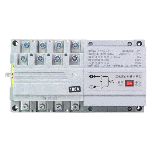 Dual-Power Automatic Transfer Switch 4P 380V Manual Switch