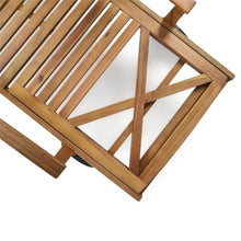 Great Deal Furniture GDFStudio Outdoor Teak Finished Acacia Wood Chaise Lounge Set of 4 Teak Finish
