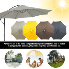 ERoomQ Outdoor 2.7M/300cm Replacement Parasol Canopy with UV Protection Waterproof Garden Umbrella Cover for Patio Yard Beach Fits 6 or 8 Arm Parasols