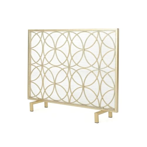 Fireplace Screen Iron Fireplace Screen Single Panel Fire Protection Fence Fireplace Decoration Accessories Fireplace Fireplace Screen