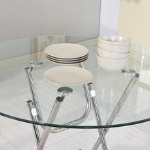 KXWOQ3ED Round Tempered Glass Table Top, Clear Glass Table Top for Dining Table, Coffee Table, Outdoor Patio Table Top, Flat Polished Edge, Table Protector(95cm(38In))