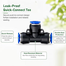Metal Misting Nozzle Tee with Built in Hose, Sprayer for Outdoor Cooling