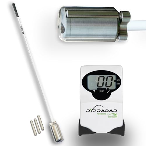 Rypstick Speed Training Aid & RypRadar 2.0 Golf Warmup Device Mens White 45" Pack