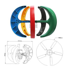 48v,HYZHANHONG Low Noise 12000W Wind Turbine Generator, Reliable And Durable Performance Portable Vertical Wind Power Turbine Generator Kit with Charge Controller